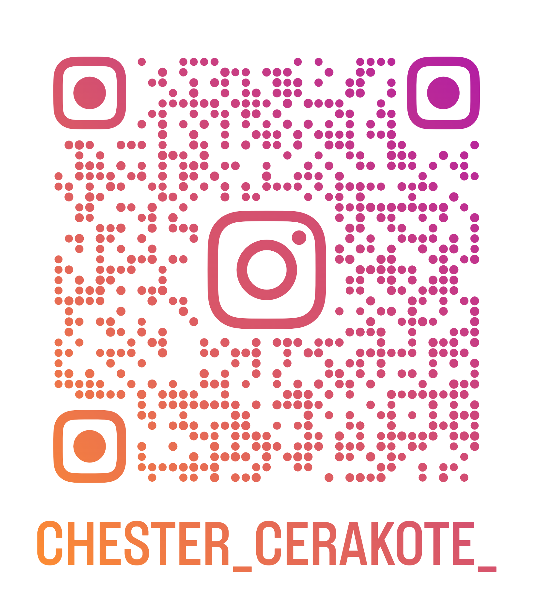 Chester Cerakote Instagram QR code